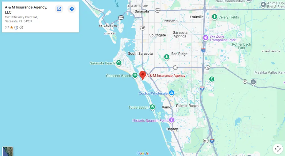 Map directions to our office
